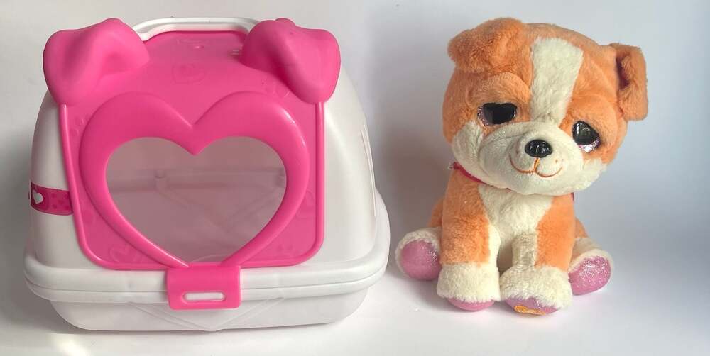 Little Live Pets My Puppy's Home Toy Set with Plush Dog and Carrier